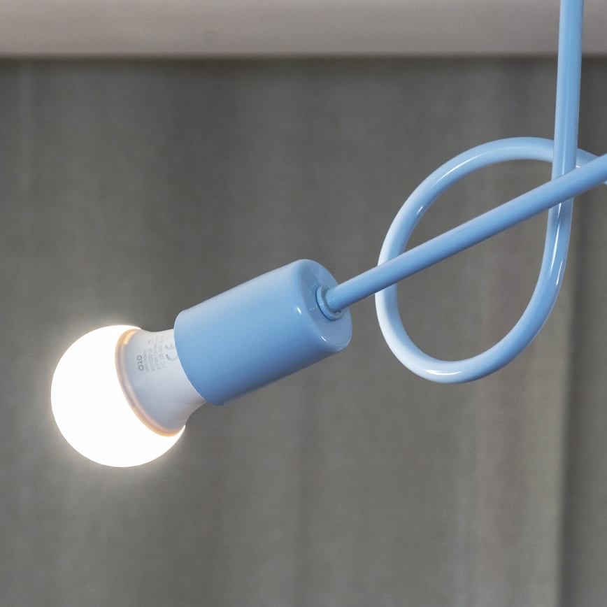 Φωτιστικό οροφής OXFORD 2xE27/15W/230V μπλε