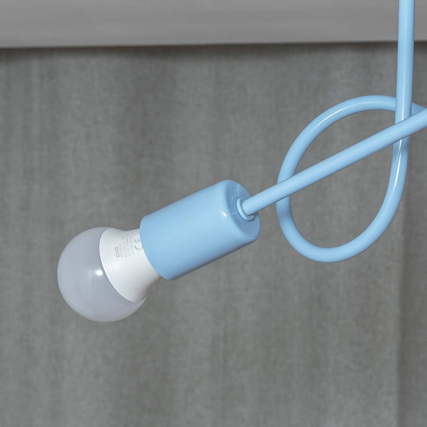 Φωτιστικό οροφής OXFORD 2xE27/15W/230V μπλε