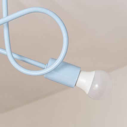 Φωτιστικό οροφής OXFORD 2xE27/15W/230V μπλε