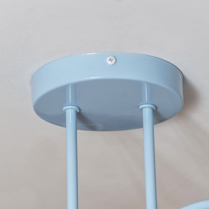 Φωτιστικό οροφής OXFORD 2xE27/15W/230V μπλε