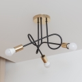 Φωτιστικό οροφής OXFORD 3xE27/15W/230V χρυσό/μαύρο
