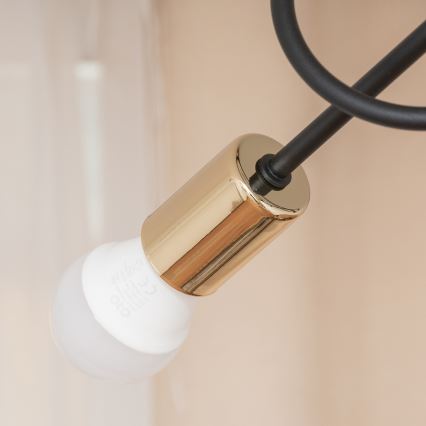 Φωτιστικό οροφής OXFORD 3xE27/15W/230V χρυσό/μαύρο