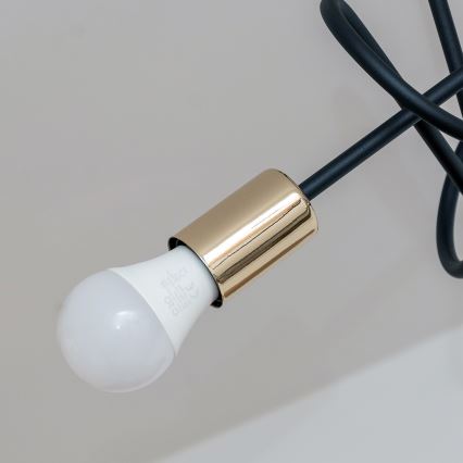 Φωτιστικό οροφής OXFORD 3xE27/15W/230V χρυσό/μαύρο