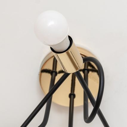 Φωτιστικό οροφής OXFORD 3xE27/15W/230V χρυσό/μαύρο