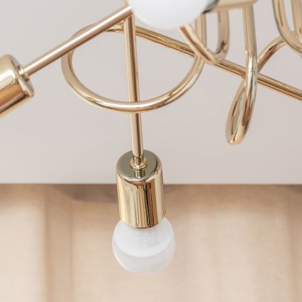 Φωτιστικό οροφής OXFORD 5xE27/15W/230V χρυσό