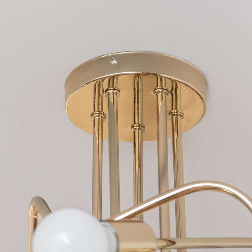 Φωτιστικό οροφής OXFORD 5xE27/15W/230V χρυσό