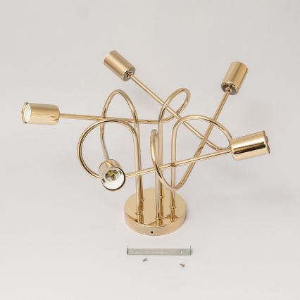 Φωτιστικό οροφής OXFORD 5xE27/15W/230V χρυσό