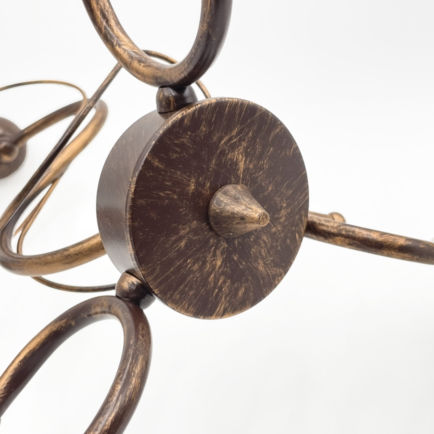 Φωτιστικό οροφής σε ράβδο COBRA 3xE27/60W/230V μπρονζέ/πατίνα