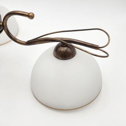 Φωτιστικό οροφής σε ράβδο COBRA 3xE27/60W/230V μπρονζέ/πατίνα