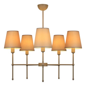 Φωτιστικό οροφής σε ράβδο MADELA 5xE14/40W/230V λευκό/μπεζ