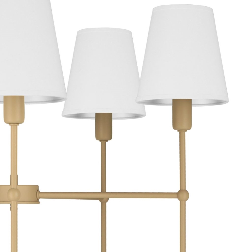 Φωτιστικό οροφής σε ράβδο MADELA 5xE14/40W/230V λευκό/μπεζ