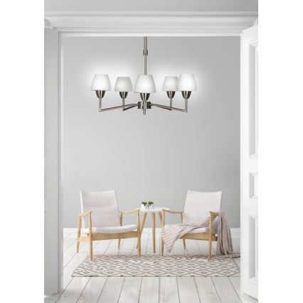 Φωτιστικό οροφής σε ράβδο TOGO 5xG9/40W/230V ματ χρώμιο/λευκό