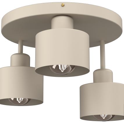 Φωτιστικό οροφής PARKLA 3xE27/15W/230V μπεζ
