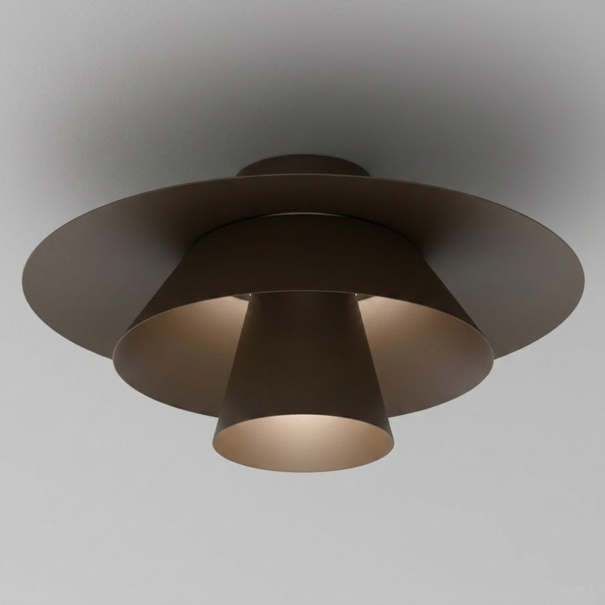 Φωτιστικό οροφής PLATO 1xE27/15W/230V Ø 32 cm καφέ