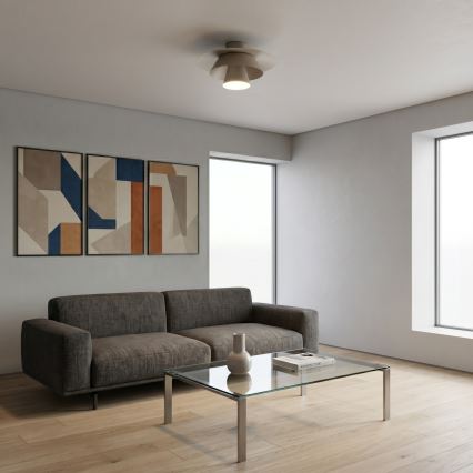 Φωτιστικό οροφής PLATO 1xE27/15W/230V Ø 32 cm μπεζ