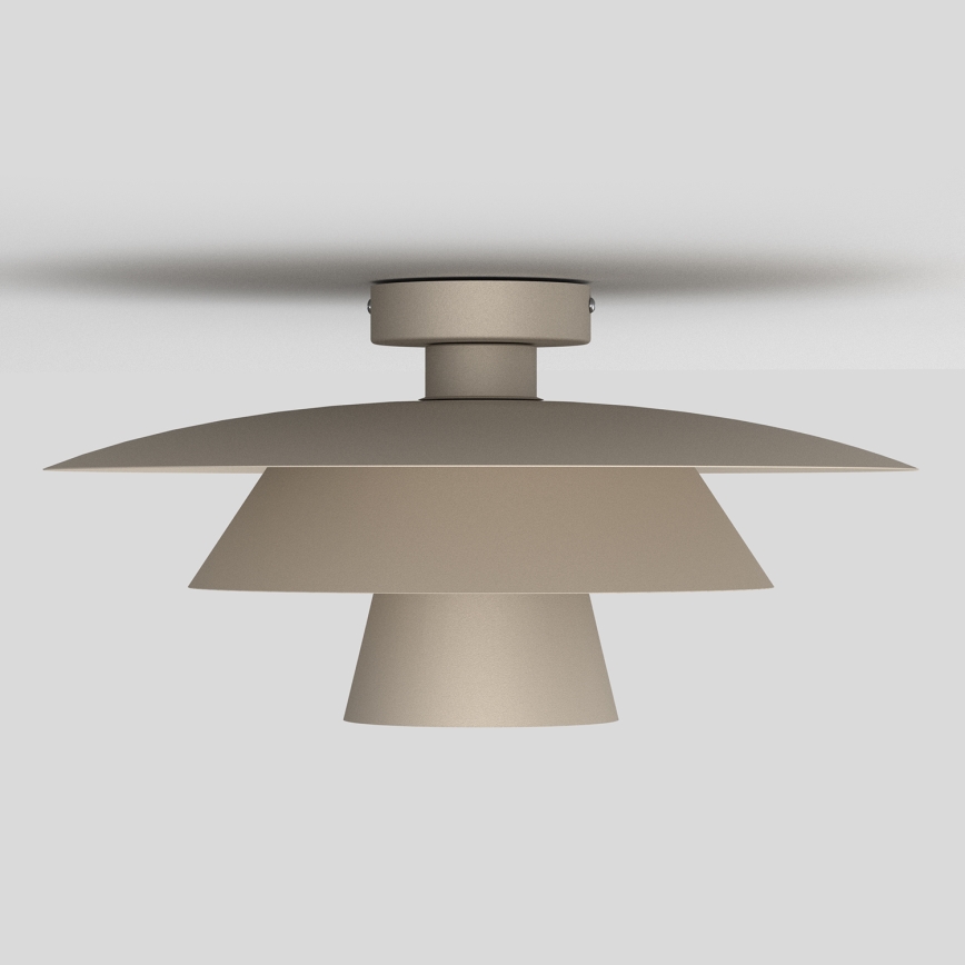 Φωτιστικό οροφής PLATO 1xE27/15W/230V Ø 32 cm μπεζ