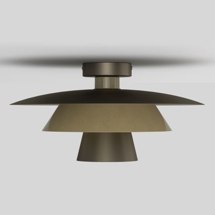 Φωτιστικό οροφής PLATO 1xE27/15W/230V Ø 32 εκ. μπρονζέ