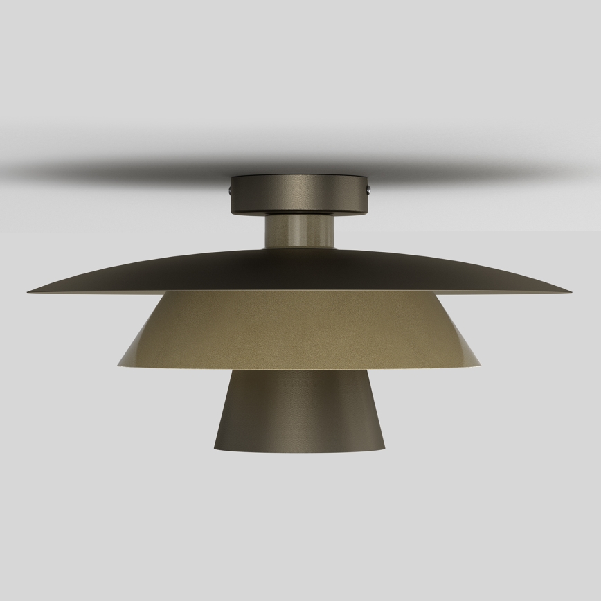 Φωτιστικό οροφής PLATO 1xE27/15W/230V Ø 32 εκ. μπρονζέ