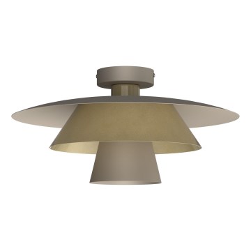 Φωτιστικό οροφής PLATO 1xE27/15W/230V Ø 32 εκ. μπεζ/χρυσό