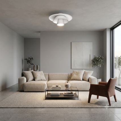 Φωτιστικό οροφής PLATO 1xE27/15W/230V, διάμ. 32 cm, λευκό