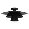Φωτιστικό οροφής PLATO 1xE27/15W/230V διάμ. 32 εκ. μαύρο