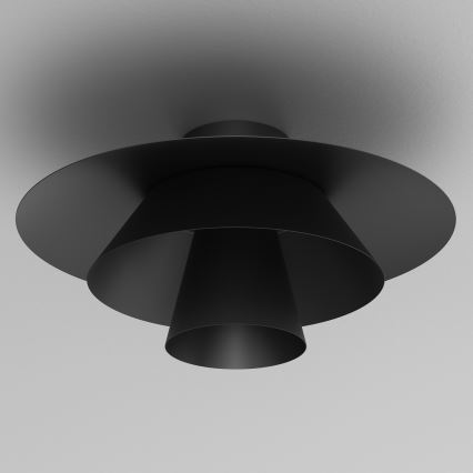Φωτιστικό οροφής PLATO 1xE27/15W/230V διάμ. 32 εκ. μαύρο