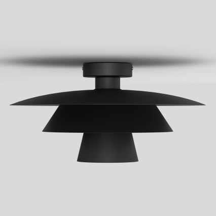 Φωτιστικό οροφής PLATO 1xE27/15W/230V διάμ. 32 εκ. μαύρο
