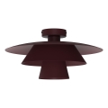 Φωτιστικό οροφής PLATO 1xE27/15W/230V διάμ. 32 εκ. μπορντό