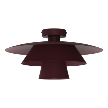 Φωτιστικό οροφής PLATO 1xE27/15W/230V διάμ. 32 εκ. μπορντό