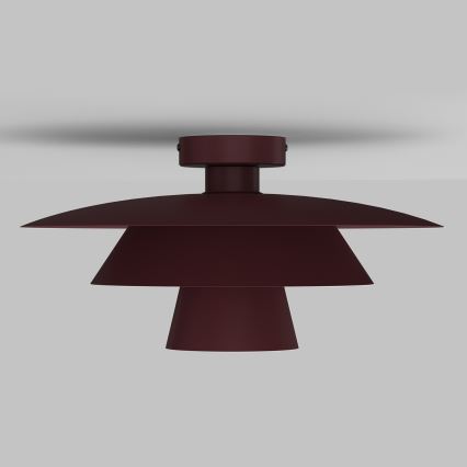 Φωτιστικό οροφής PLATO 1xE27/15W/230V διάμ. 32 εκ. μπορντό