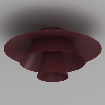 Φωτιστικό οροφής PLATO 1xE27/15W/230V διάμ. 32 εκ. μπορντό