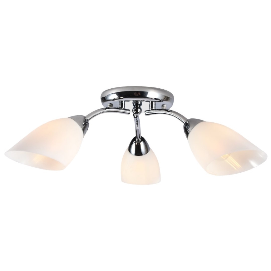 Φωτιστικό οροφής PORTOS 3xE14/10W/230V γυαλιστερό χρώμιο