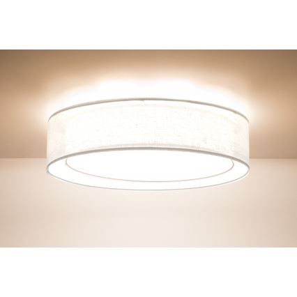 Φωτιστικό οροφής PURO, 2xE27/40W/230V, Ø 50 cm, λευκό