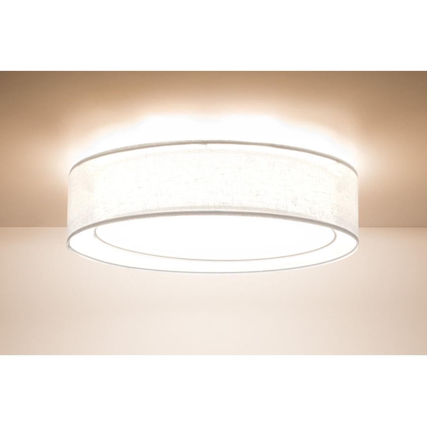Φωτιστικό οροφής PURO, 2xE27/40W/230V, Ø 50 cm, λευκό