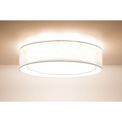 Φωτιστικό οροφής PURO 2xE27/40W/230V Ø 60 cm λευκό