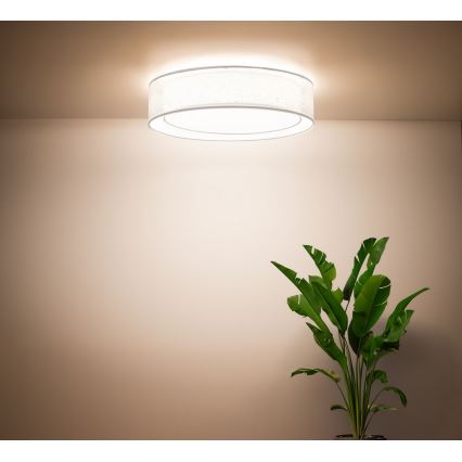 Φωτιστικό οροφής PURO 2xE27/40W/230V Ø 60 cm λευκό