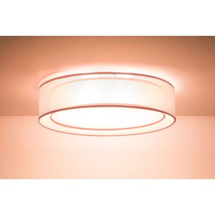 Φωτιστικό οροφής PURO 2xE27/40W/230V, διάμετρος 50 cm, ροζ