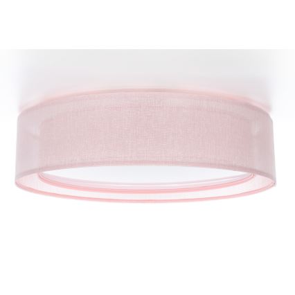 Φωτιστικό οροφής PURO 2xE27/40W/230V, διάμετρος 50 cm, ροζ