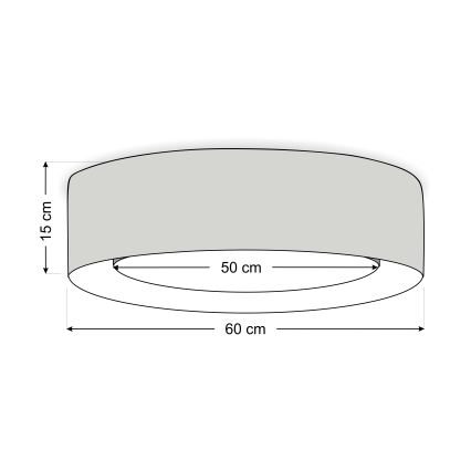 Φωτιστικό οροφής PURO 2xE27/40W/230V, διάμετρος 60 cm, ροζ