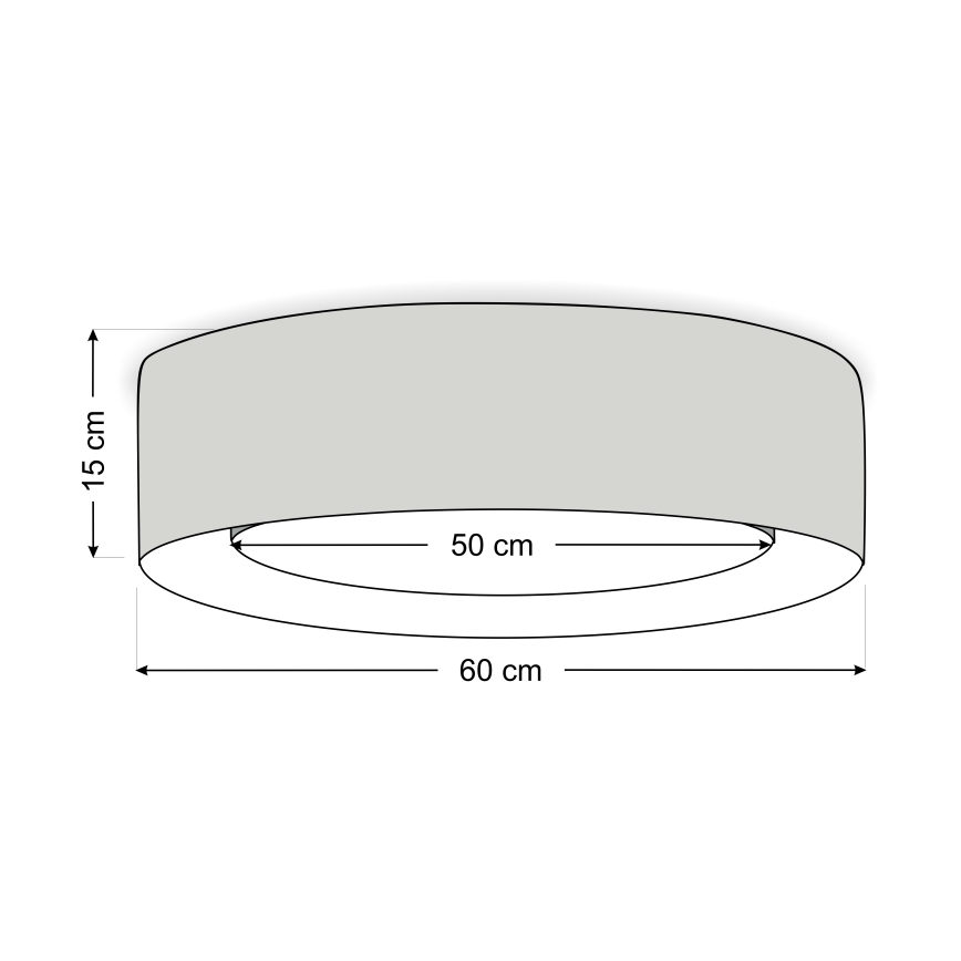 Φωτιστικό οροφής PURO 2xE27/40W/230V, διάμετρος 60 cm, ροζ