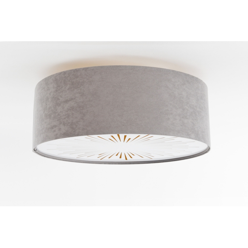 Φωτιστικό οροφής RAYS 2xE27/60W/230V διάμετρος 40 cm γκρι