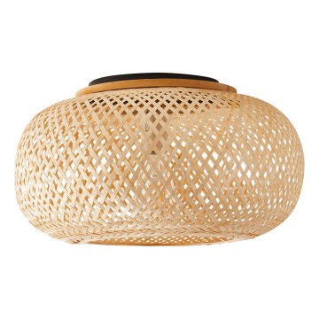 Φωτιστικό οροφής SALOMON 1xE27/10W/230V διάμετρος 40 cm μπαμπού