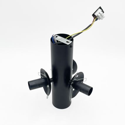 Φωτιστικό οροφής SFERIO 3xE14/5W/230V μαύρο/καπνιστό μαύρο