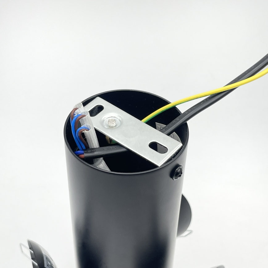 Φωτιστικό οροφής SFERIO 3xE14/5W/230V μαύρο/καπνιστό μαύρο
