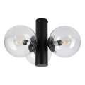Φωτιστικό οροφής SFERIO 3xE14/5W/230V μαύρο/διάφανο