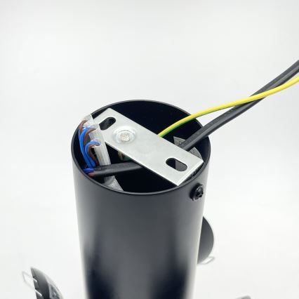 Φωτιστικό οροφής SFERIO 3xE14/5W/230V μαύρο/διάφανο