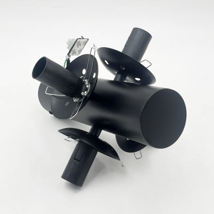 Φωτιστικό οροφής SFERIO 4xE14/5W/230V μαύρο/καπνιστό μαύρο