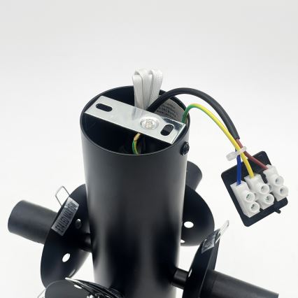 Φωτιστικό οροφής SFERIO 4xE14/5W/230V μαύρο/καπνιστό μαύρο