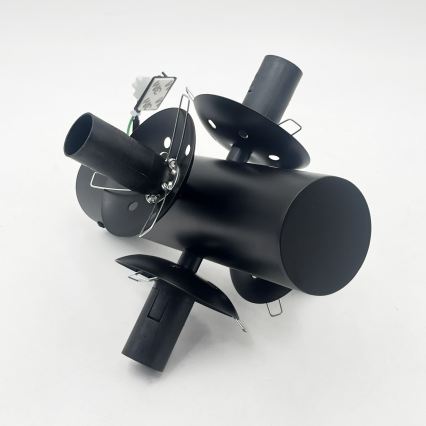 Φωτιστικό οροφής SFERIO 4xE14/5W/230V μαύρο/διάφανο