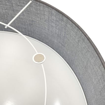 Φωτιστικό οροφής SIRJA 1xE27/15W/230V διάμ. 35 cm γκρι